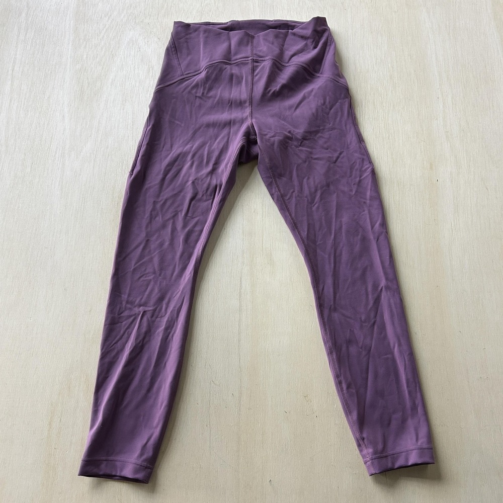 Lululemon Leggings Womens 8‎ Purple High Rise Ankle Yoga Gym Athletic Pants